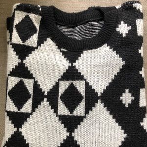 Chunky wool patterned sweater